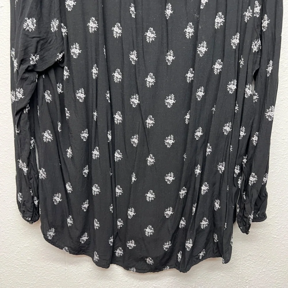 Old Navy Floral Puff Sleeve Top Womens XXL Lightweight Bohemian Contemporary
